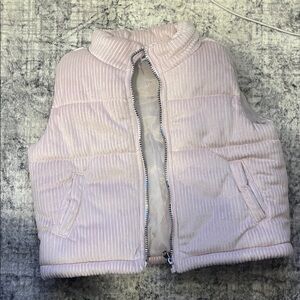 Derek Heart Light Pink Kids Puffer Vest